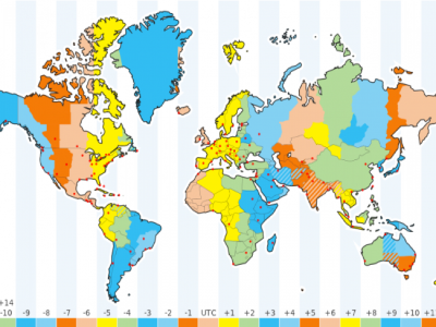 Reloj de hora mundial, zonas horarias del mundo y calendarios