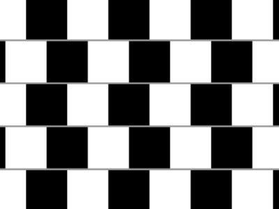 Ilusiones ópticas - líneas rectas